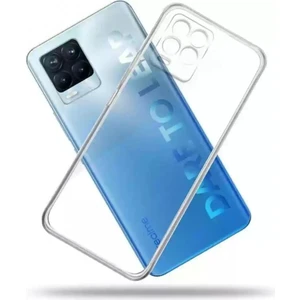 Realme 8 Uyumlu Şeffaf Silikon Kılıf - Kamera Korumalı Esnek Tam Koruma Kapak