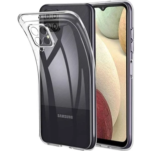 Samsung Galaxy A12 Uyumlu Şeffaf Silikon Kılıf - Kamera Korumalı Esnek Tam Koruma Kapak