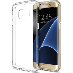 Samsung Galaxy S7 Edge Uyumlu Şeffaf Silikon Kılıf - Kamera Korumalı Esnek Tam Koruma Kapak