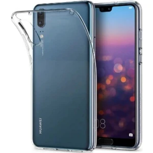 Huawei P20 Uyumlu Şeffaf Silikon Kılıf - Kamera Korumalı Esnek Tam Koruma Kapak