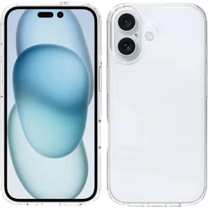 Apple iPhone 16 Uyumlu Şeffaf Silikon Kılıf - Kamera Korumalı Esnek Tam Koruma Kapak