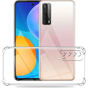 Huawei P Smart 2021 Uyumlu Şeffaf Silikon Kılıf - Kamera Korumalı Esnek Tam Koruma Kapak
