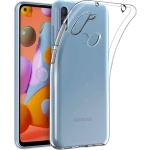 Samsung Galaxy A11 Uyumlu Şeffaf Silikon Kılıf - Kamera Korumalı Esnek Tam Koruma Kapak