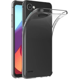 LG Q6 Uyumlu Şeffaf Silikon Kılıf - Kamera Korumalı Esnek Tam Koruma Kapak
