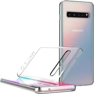 Samsung Galaxy S10 5G Uyumlu Şeffaf Silikon Kılıf - Kamera Korumalı Esnek Tam Koruma Kapak