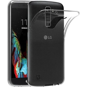 LG K10 2017 Uyumlu Şeffaf Silikon Kılıf - Kamera Korumalı Esnek Tam Koruma Kapak