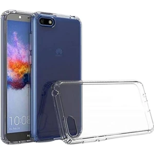 Huawei Y5 2018 Uyumlu Şeffaf Silikon Kılıf - Kamera Korumalı Esnek Tam Koruma Kapak