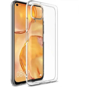Huawei P40 Lite Uyumlu Şeffaf Silikon Kılıf - Kamera Korumalı Esnek Tam Koruma Kapak