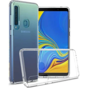 Samsung Galaxy A9 2018 Uyumlu Şeffaf Silikon Kılıf - Kamera Korumalı Esnek Tam Koruma Kapak