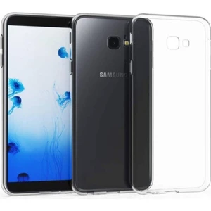 Samsung Galaxy J4 Plus Uyumlu Şeffaf Silikon Kılıf - Kamera Korumalı Esnek Tam Koruma Kapak