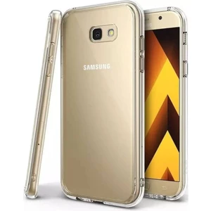 Samsung Galaxy A7 2017 Uyumlu Şeffaf Silikon Kılıf - Kamera Korumalı Esnek Tam Koruma Kapak