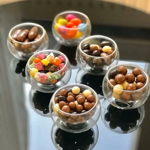 Snow Homs 6 Lı Çift Cidarlı Mini Sosluk Drajelik Lokumluk Çerezlik