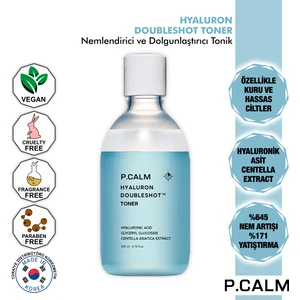 P.calm Hyaluron Doubleshot Toner / Hyaluronık Asit Tonik (200ML)