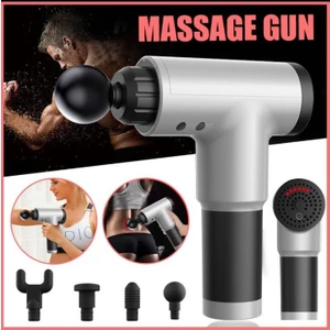 Massage Gun 4 Başlıklı Titreşimli Yoğurmalı 6 Fonksiyonlu Masaj Aleti