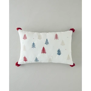 English Home Pinejoy Nakışlı Dekoratif Kırlent 33X50 cm Ekru