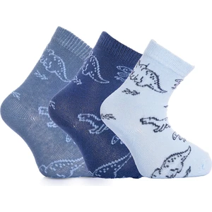 HelloBaby Dinozor Desenli Erkek 3lü Soket Çorap Erkek Bebek