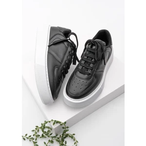 Kadın Sneaker Spor Ayakkabı Kalın Taban Bağcıklı Azin