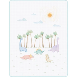 Casadora Baby Dino 100% Pamuk Çift Taraflı Biyeli Müslin Battaniye