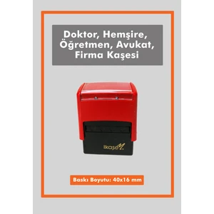 2001 - Otomatik Kaşe (40X16MM) - Kişiye Özel Mühür Damga