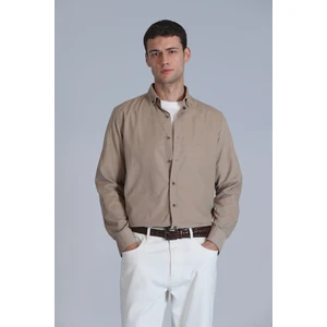 Water Erkek Basic Gömlek Slim Fit Bej