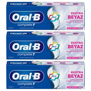 Oral-B complete 7 Ekstra Beyaz Diş Macunu 75 ml x 3