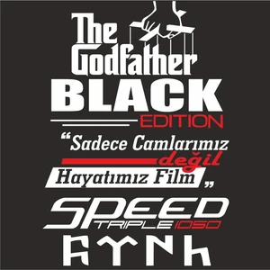 Arka Cam Oto Sticker Set Model 8