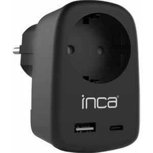 IPW-42SY 1 Port 12 W Usb+Type-C Akım Korumalı Duvar Priz - Siyah