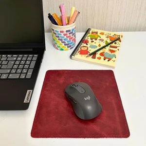 Hakiki Deri Slim Mausepad, Efektli Crazy Gerçek Deri Mouse Pad, 1 Adet Oyuncu Gamepad