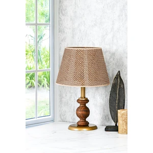 Mimbre Masa Lambası Abajur Eskitme