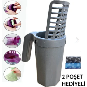 Akıllı Poşetli Kum Küreği 2 Poşet Hediyeli