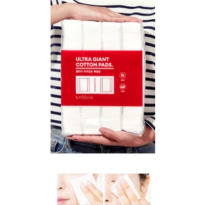 % 100 Pamuk Makyaj Temizleme Pedi 400 Adet Ultra Giant Cotton Pads