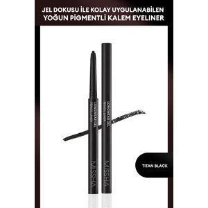 Pürüzsüz Uygulama Sunan Jel Dokuda Kalem Eyeliner Longwear Gel Pencil Liner (Titan Black)