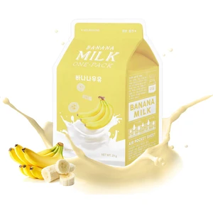Besleyici Bakım Sağlayan Yaprak Maske (Muz-Süt) A'PIEU Banana Milk One-Pack