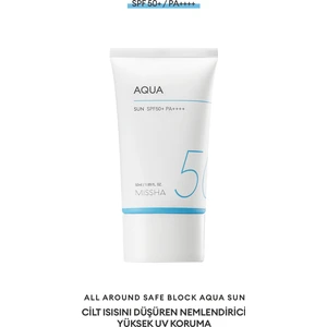 Su Bazlı Güneş Koruyucu Nemlendirici Jel All Around Safe Block Aqua Sun Gel SPF50+/PA++++ (50ml)