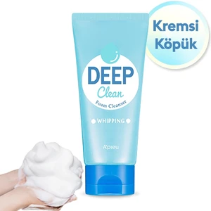 Yumuşak ve Pürüzsüz Cilt Dokusu İçin Yüz Yıkama Köpüğü A'PIEU Deep Clean Foam Cleanser (Whipping)