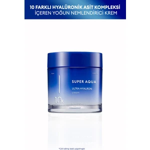 10 Farklı Hyalüronik Asit İçeren Yoğun Nemlendirici Hafif Yapılı Krem Super Aqua Ultra Hyalron Cream