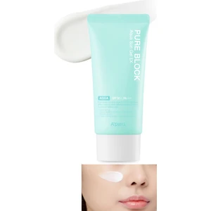 Yoğun Nemlendirici Suya Dayanıklı Jel Güneş Kremi A'PIEU Pure Block Aqua Sun Gel EX SPF50+/PA+++50ml