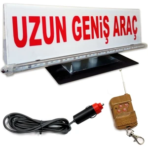 Uzun ve Geniş Araç Tabelası Tepe Lambası Led Çakarlı 12 V