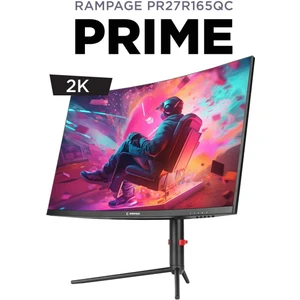Prime PR27R165QC 27 165Hz 1ms Csot Va Qhd 2k Freesync Rgb Pivot Pc Curved Oyuncu Monitörü