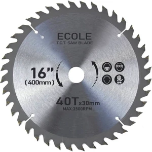 400MM Daire Testere-Yüksek Kalite METAL-(400MM, 30MM, 40 Dişli Sunta Kesme) Tezgah Testere Mil Set