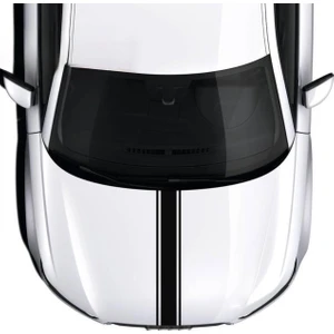 Sönmez Sticker Kaput Şerit Sticker Model 1 - Kaput Sticker - 22CMX120CM - Siyah