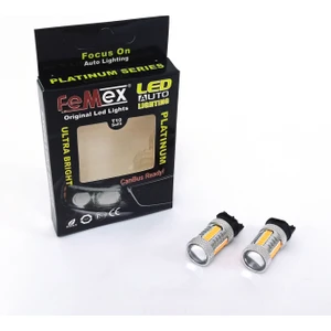 PW24W Duy Cree Mercekli LED Ampul Parlak Turuncu