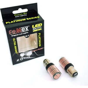 Platinum P21W 1157 9W LED Aydınlatma Ampul 1016 Duy Çift Duy Parlak Kırmızı