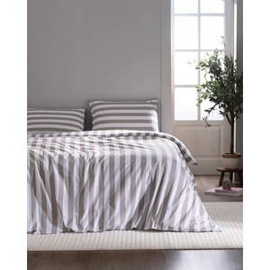 Madame Coco Avignon King Size %100 Pamuk Ranforce Baskılı Nevresim Takımı - Bej