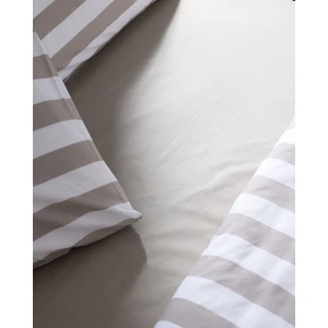 Madame Coco Avignon King Size %100 Pamuk Ranforce Baskılı Nevresim Takımı - Bej