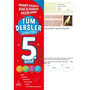 4 Element Yayınları Tüm Dersler Yaprak Test 5. Sınıf - Yunus Emre Çekiç