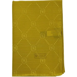 Pamuk Ipek Şal - Monogram - Safran