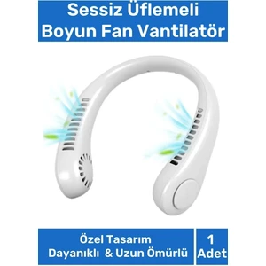Premium Taşınabilir Şarjlı Güçlü Yüksek Kaliteli Sessiz Hava Soğutucu Üflemeli Boyun Fan Vantilatör