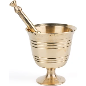 Pirinç Havan El Yapımı Bakır Mutfak Gereci 9.5 cm Ağız Çapı ile Şık Tasarım