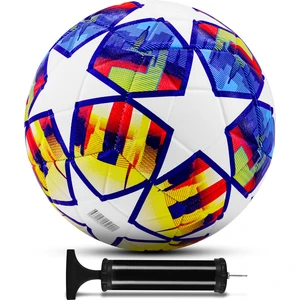 Futbol Topu FT503 Şampiyonlar Ligi Pompalı Set Sert Zemin Halı Saha Futbol Topu No:5